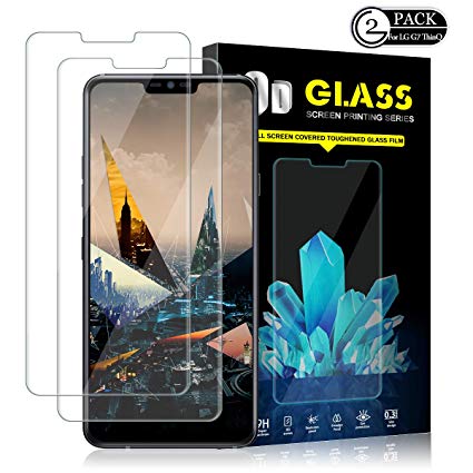 LG G7/G8 ThinQ Screen Protector by YEYEBF, [2 Pack] Tempered Glass Screen Protector [Case-Friendly][Anti-Scratch][Bubble-Free][3D Touch] Screen Protector Glass for LG G7/G8 ThinQ