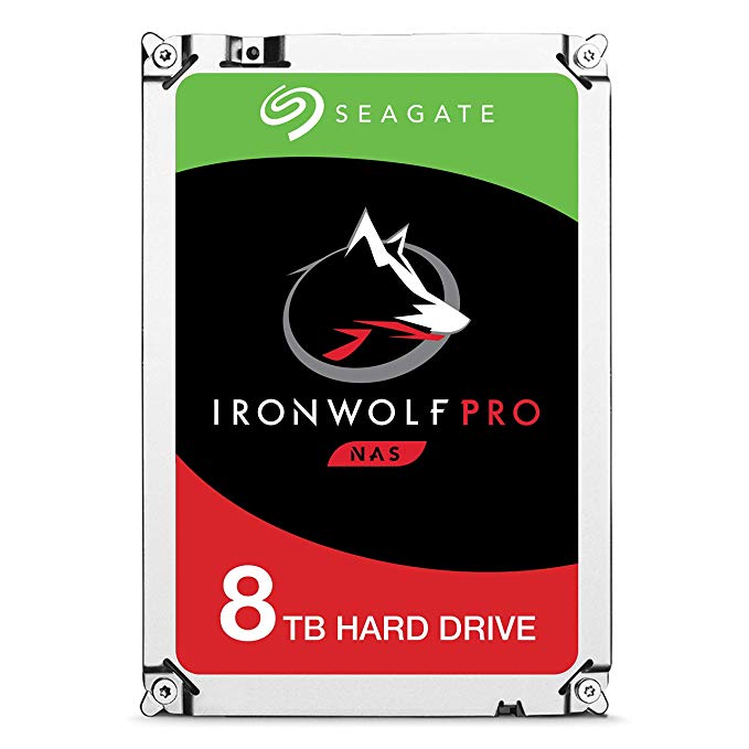 Seagate 8TB IronWolf Pro 7200RPM SATA 6Gb/s 256MB Cache 3.5-Inch NAS Hard Disk Drive - Frustration Free Packaging (ST8000NE0004)