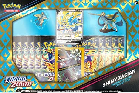 Pokemon TCG: SAS12.5 Crown Zenith Shiny V Premium Figure Collection Box - Zacian