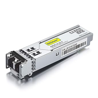 1G SFP SX LC Multimode Module 550-meter, 1000Base-SX Mini-Gbic Transceiver Compatible for Cisco GLC-SX-MMD, Meraki, Mikrotik S-85DLC05D, Netgear AGM731F, Ubiquiti UniFi UF-MM-1G, D-Link,Zyxel and more