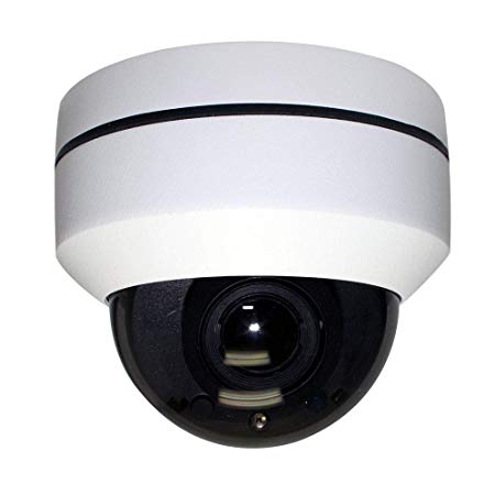 GW Security H.265 5MP Super HD 1920P IP High Speed Onvif Network PoE Dome PTZ Camera 5X Optical Zoom Waterproof Vandalproof Outdoor/Indoor