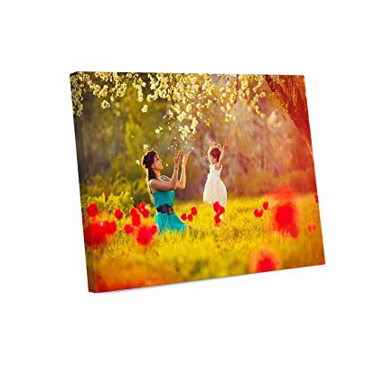 Your Photo or Art on Custom Canvas Print 14 x 11 Stretched Over Standard Wooden Frame