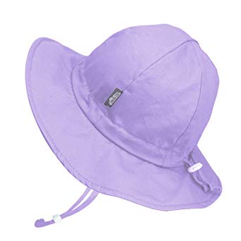 JAN & JUL Girls Wide Brim UV Protection Cotton Sun-Hat, Adjustable Strap, for Baby, Toddler, Kids