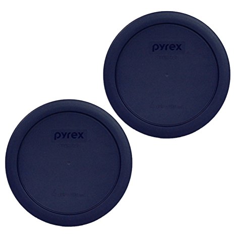 Pyrex Blue 4 Cup Round Plastic Cover 7201 2-pack