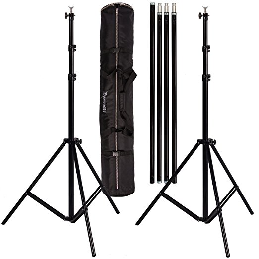 Ravelli ABS Photo Video Backdrop Stand Kit 10' Tall x 12.3' Wide with Dual Air Cushion Stands and Bag