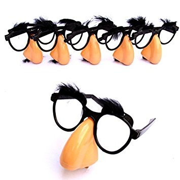 Dazzling Toys Nose, Eyebrows & Mustache Glasses - 12 Pieces (D045/2)