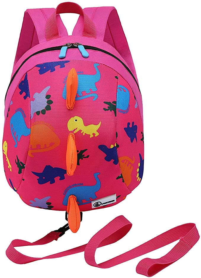 DB Dinosaur Toddler Mini Backpack with Leash,Children Kids Baby Harness Bookbag