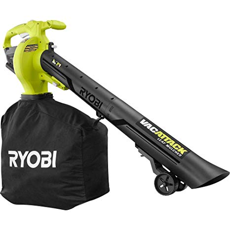 RYOBI 40-Volt VacAttack Lithium-Ion Cordless Leaf Vacuum Mulcher with Metal Impeller,Variable Speed Dial, and Heavy Duty Bag (Battery and Charger Not Included)