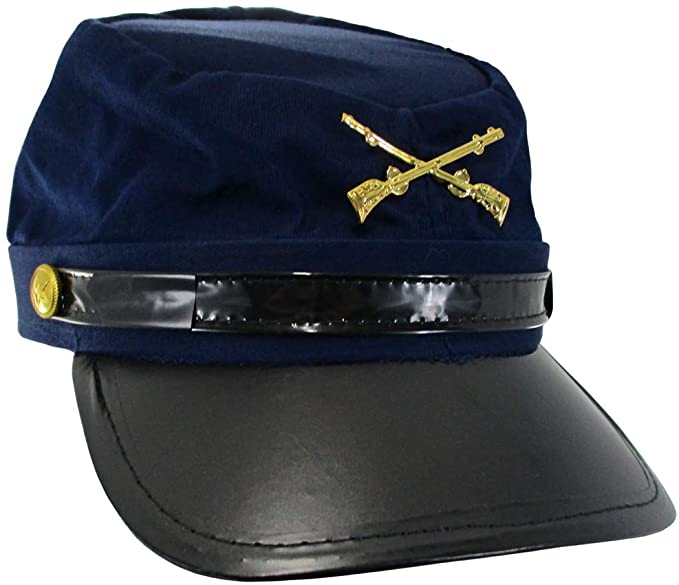 Civil War Federal Union Army Soldier Cotton Hat Navy Kepi Cap Costume Accessory