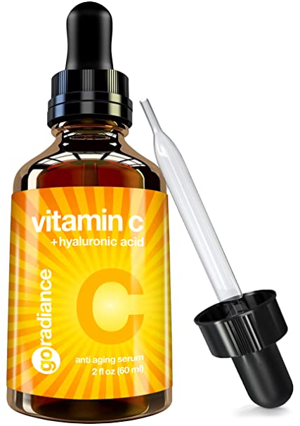 Vitamin C Serum for Face - HUGE 2 oz - Vegan, Cruelty-Free, Organic, Eco-Friendly - with Pure Hyaluronic Acid & Vit E - Best Natural Formula for Wrinkles & Sun Damage