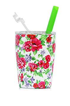 Housavvy Kids Tumbler Stainless Steel with Lid and Straw, 8.5 oz