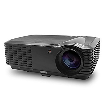 Excelvan 1280*800 Home Theater Projector, Support 720P, 1080I, 1080P,Built-in Speaker, Ideal for your home theater, games, backyard movie nights(Black)