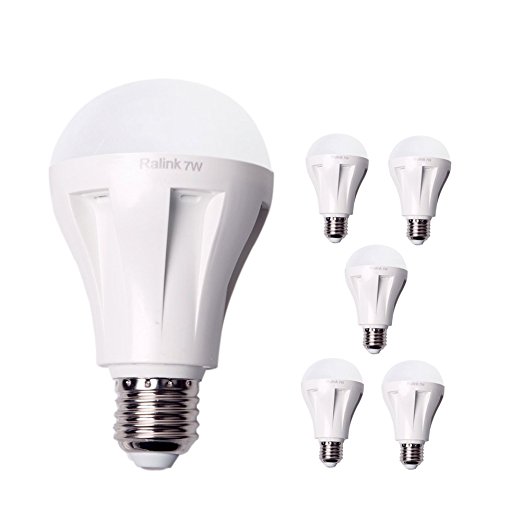Qshell High Quality LED 7W Bulb Light, 665 Lumen Light Bulbs, 60W Incandescent Bulbs Equivalent,Warm White Color, E27 Base LED Bulb Lamp,DC 110V-240V, Medium Screw, 120 Beam Angle- 2PCS/Lot