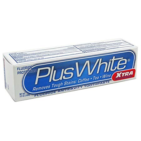 Plus White Whitening   Protection Toothpaste, Xtra Whitening Power Cool & Crisp Mint 3.50 oz (Pack of 3)