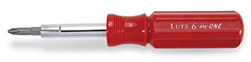 Lutz 24006 6-in-One Screwdriver - Red