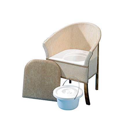 Homecraft Bedroom Commode, Bedroom Chair with Built In Commode Seat for Discrete and Convenient Bathroom Access, Home Decor and Stylish Incontinence Chair with Ergonomic Shape for Comfort