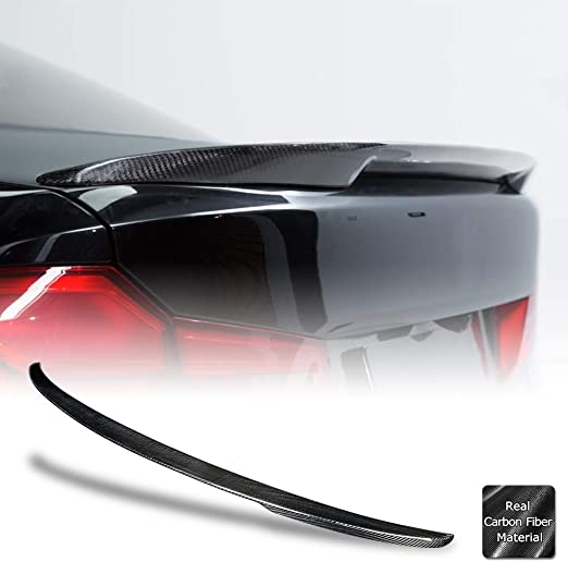AeroBon Real Carbon Fiber Trunk Spoiler Compatible with 2009-16 F10 5er and F10 M5 Sedan (Performance Style)