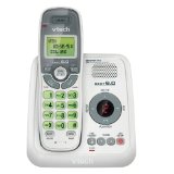 VTech CS6124 DECT 60 Cordless Phone with Answering System and Caller IDCall Waiting White with 1 Handset