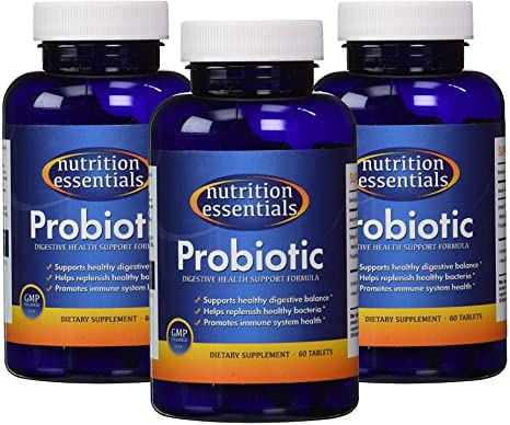 #1 BEST Probiotic Supplement - 900 BILLION CFU Probiotics - Nutrition Essentials Highest Rated Acidophilus Probiotic for Women and Men - Organic Shelf Stable Probiotic for Digestive Health - Highest CFU's - 100% Money Back Guarantee - 3 Month Supply