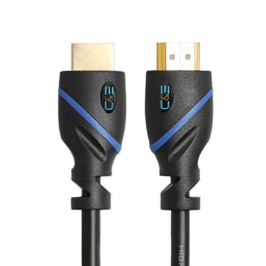 C&E HDMI High-Speed HDMI Cable - Supports Ethernet, 3D and Audio Return, UltraHD 4K Ready - Latest Specification Cable, 15 Feet, 1-Pack , (CNE66272)