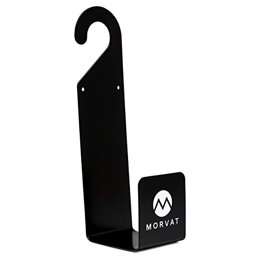 Morvat Premium Heavy-Duty Metal Garden Hose Hanger Strong and Durable | Holds Up to 150FT Hose | Keep Your Hose Neat and Out of The Way