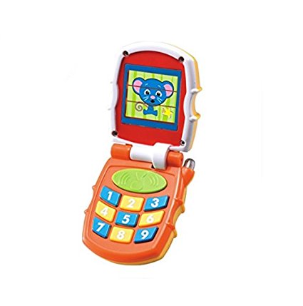 Early Education 6 Month Year Olds Baby Toy Mobile Phone Learning Study Musical Sound Telephone Toys for Children & Kids Boys and Girls (Random Color)