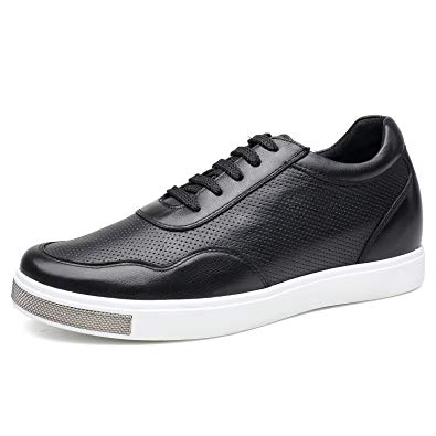 CHAMARIPA Elevator Shoes Men's Breathable Mesh Leather Sneakers 2.36'' Taller H71C26K175D