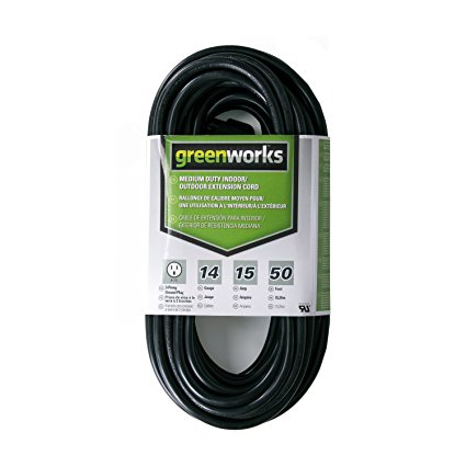 Greenworks 50-Foot Indoor & Outdoor Extension Cord ECOA010