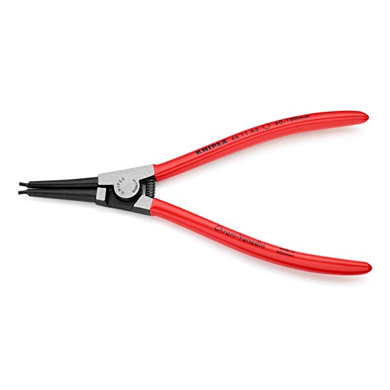 KNIPEX Tools 4611A3 External Straight Retaining Ring Pliers, 8.25-Inch