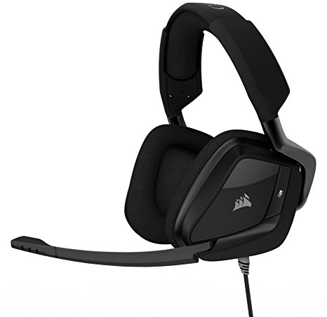 CORSAIR VOID PRO SURROUND Gaming Headset with DOLBY HEADPHONE 7.1 Surround Sound for PC, PS4, Xbox One, Nintendo Switch, Android and iOs - Carbon