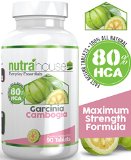 Garcinia Cambogia 80 HCA 90 Tablets 1500 mg per Serving All Natural Weight Loss Support Strongest HCA Levels in the Market Best Natural Fat Burner No Stimulants No Jitters No Caffeine Non-GMO Gluten-Free Best Way To Lose Weight Naturally