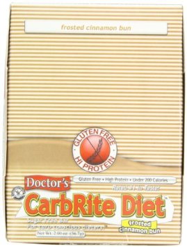 Doctor's CarbRite Diet Bar, Sugar Free, Frosted Cinnamon Bun, 12 Bars, 2.00 oz (56.7 g) Each by Ultimate Nutrition