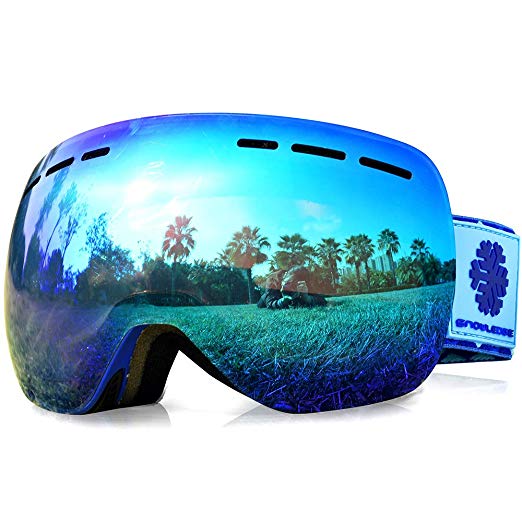 Snowledge Ski Goggles–Snowboard Ski Goggles Skiing Goggles with Anti Fog, Anti Glare, Wind Resistance for Men, Women and Unisex