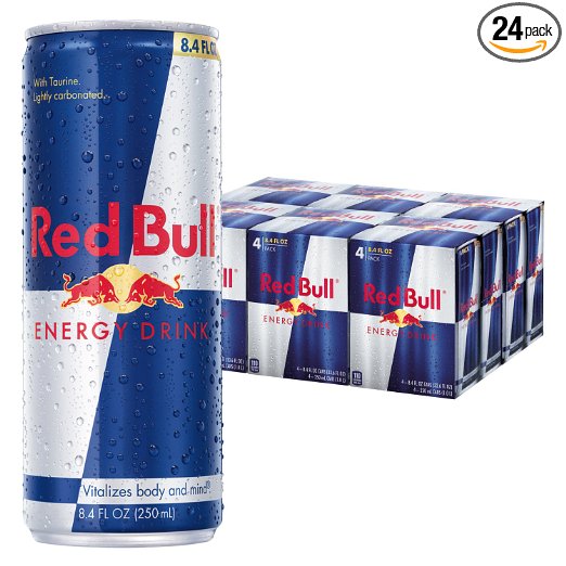 Red Bull Energy Drink, 8.4 Fl Oz Cans (6 Packs of 4, Total 24 Cans)