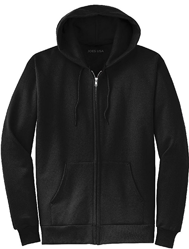 Joe's USA Full Zipper Hoodies - Hooded Sweatshirts in 28 Colors. Sizes S-5XL