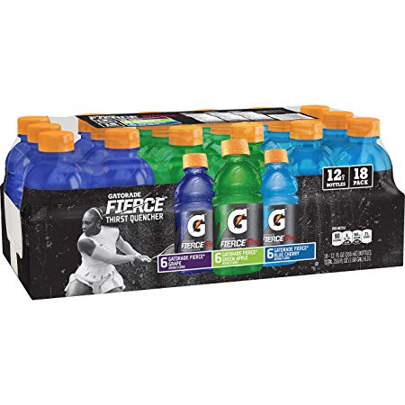 Gatorade Fierce Thirst Quencher Variety Pack, 18 Count