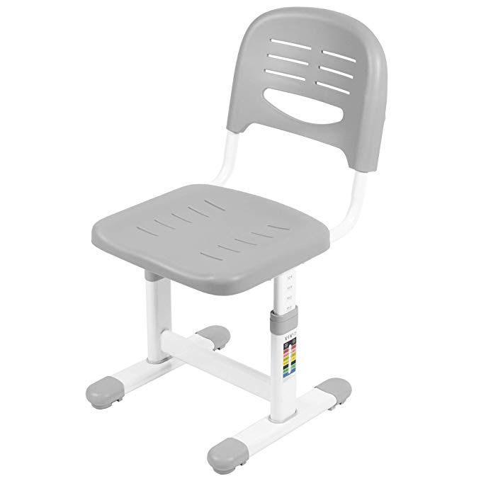 VIVO Gray Height Adjustable Kids Desk Chair (Chair Only) Designed for Interactive Workstation | Universal Children's Ergonomic Seat (DESK-V201G-CH)