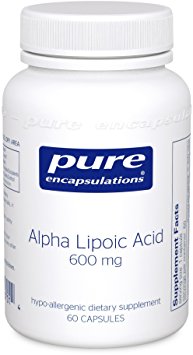 Pure Encapsulations - Alpha Lipoic Acid 600 mg - Hypoallergenic Water- and Lipid-Soluble Antioxidant Supplement - 60 Capsules