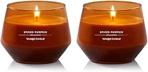 Yankee Candle Studio Medium Candle, Spiced Pumpkin, 10 oz, Home Décor (Pack of 2)