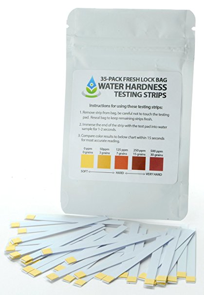 Bulk Water Hardness Test Strips - 15 Second Results Reading From 0ppm To 500ppm