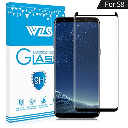 ONSON Galaxy S8 Screen Protector, Cordking® Tempered Glass Screen Protector for Samsung Galaxy S8, 9H Hardness, Bubble Free, Anti-Fingerprint HD Screen Protector Film