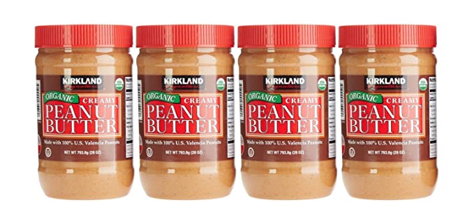 Organic Creamy Peanut Butter, 28 Oz Jars (Pack of 4)