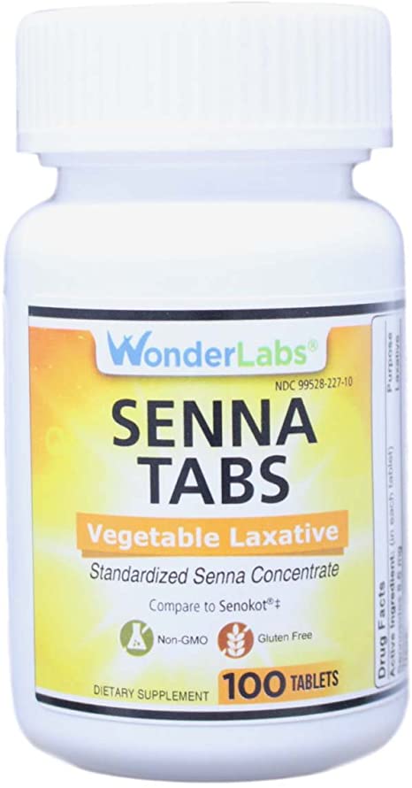 Senna-Tabs Natural Vegetable Laxative, Comparable to Senokot® - 100 Tablets