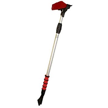 Hopkins 581-E Mallory Telescoping Sport Utility Snow Broom with 8" Head (Colors may vary)