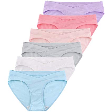 ALTHEANRAY Womens Cotton Underwear Low Rise Hipsters Full Coverage Briefs Bikinis Panties 6 Pack