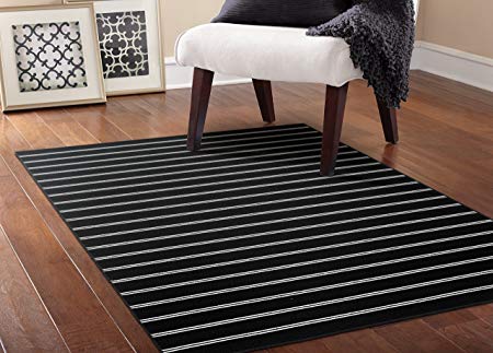 Garland Rug Avery Area Rug, 5 x 7.5, Black