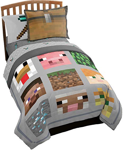 Jay Franco Minecraft Twin Quilt & Sham 2 Piece Set