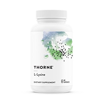 Thorne Research - L-Lysine - Essential Amino Acid for Skin Health, Energy Production, and Immune Function - 60 Capsules