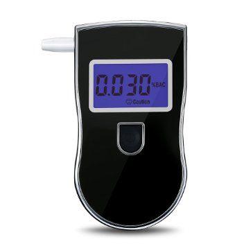 VicTec Portable Digital Breath Alcohol Tester Breathalyzer with LCD Display