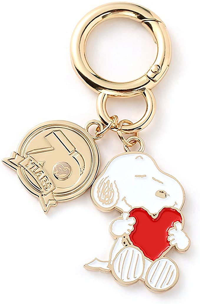 Snoopy 70th Anniversary Collectible Metal Keychain (Snoopy/B)